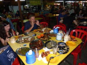 Street market food