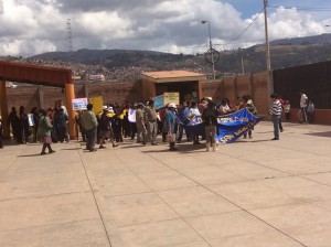 Cusco School protest